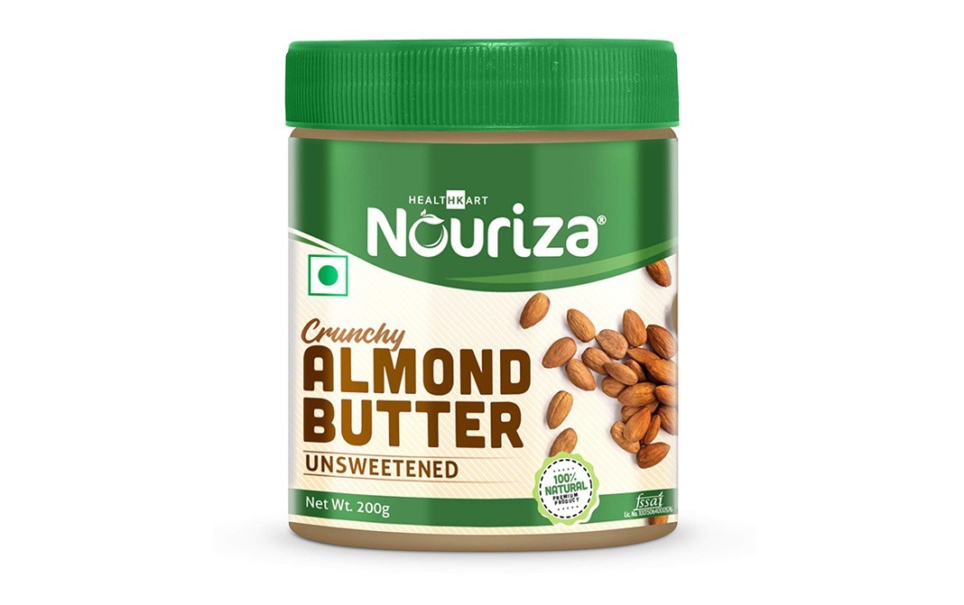 Healthkart Crunchy Almond Butter, Unsweetened   Plastic Jar  200 grams